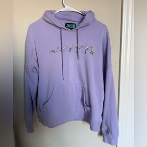 Zumiez aLab Lavender Daisy Skateboard Pullover Hoodie